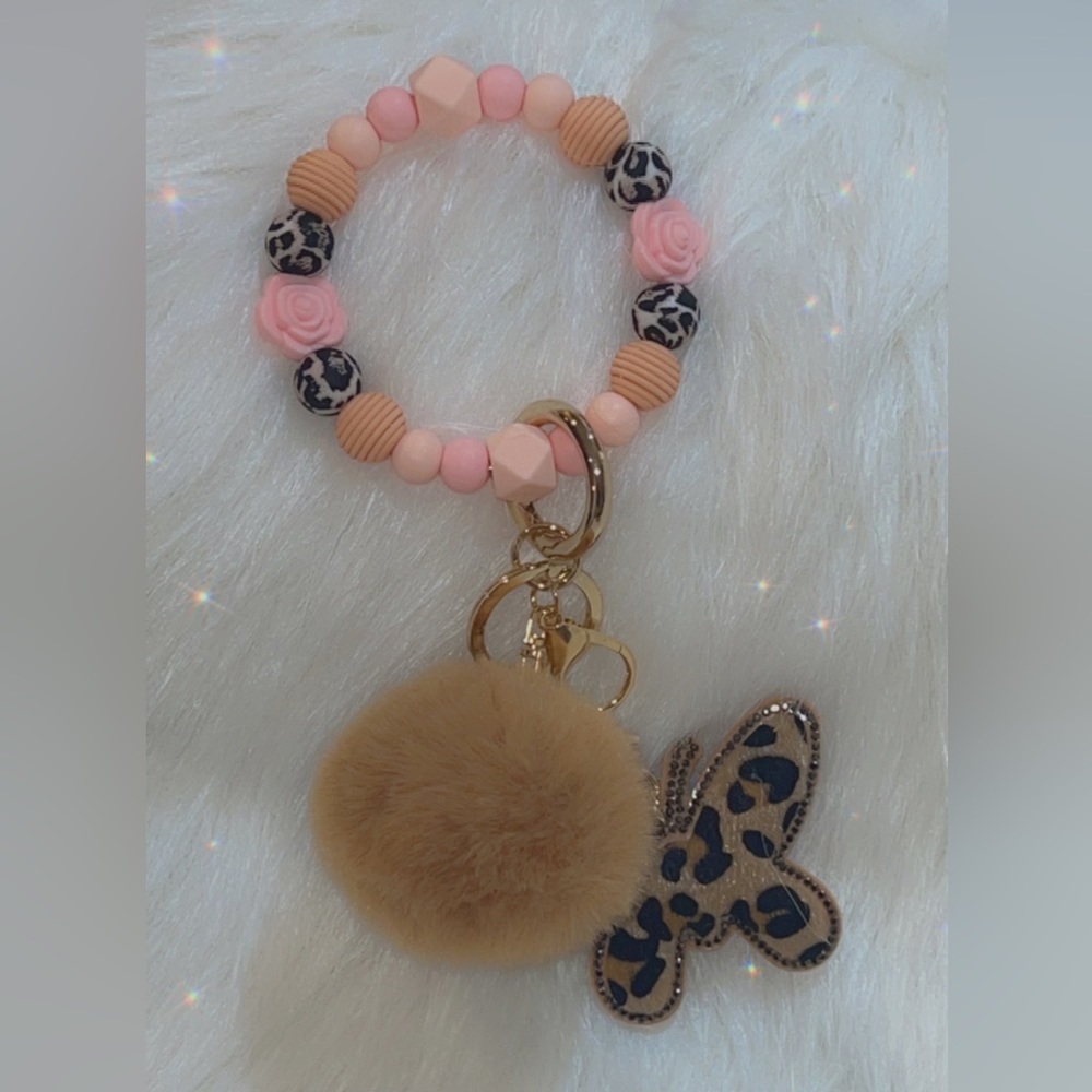 Boujee Beaded Wristlet Keychain